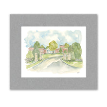 Load image into Gallery viewer, Limited Edition Vol. 3 Print “Montgomery Bell Academy - Entrance” watercolor art prints by Elizabeth Wade
